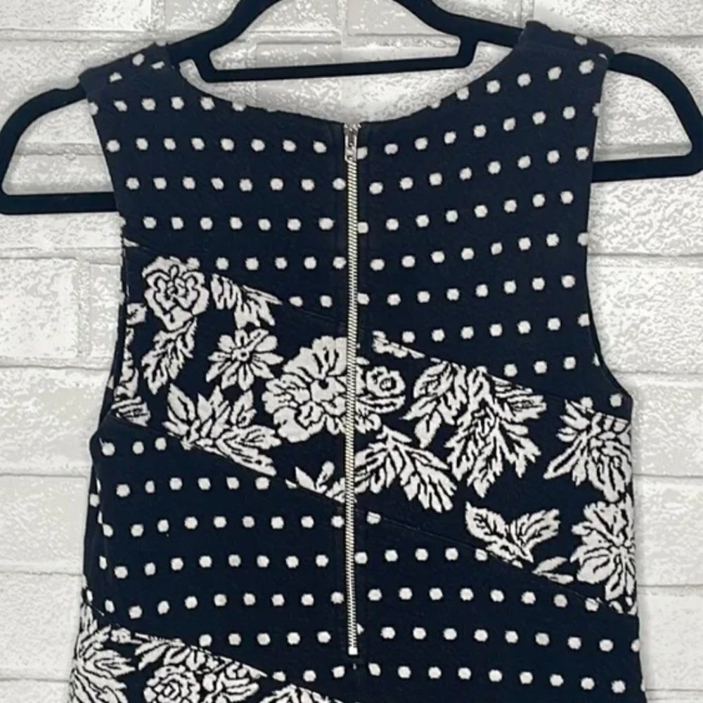 Anthropologie Maeve Effemy Floral Jacquard Dot Dress - Picture 8 of 11